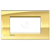 LivingLight Рамка прямоугольная 4 поста Золото LNA4804OA BTicino