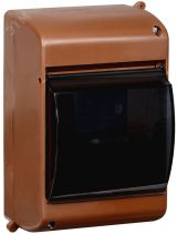 Бокс с прозрачной крышкой КМПн 2/4 для 4-х автоматических выключателей (Дуб) MKP42-N-04-30-12-D IEK