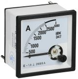 Амперметр Э47 2500/5А класс точности 1,5 72х72мм IPA10-6-2500-E IEK