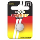 Батарейка Трофи CR1216-1BL ENERGY POWER Lithium (10/240/43200) Б0003642 ЭРА