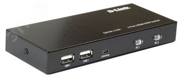 Переключатель KVM 2 порта HDMI и USB Type-B 128244 D-Link