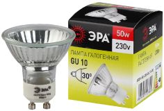 Лампа галогенная GU10-JCDR (MR16) -50W-230V (галоген, софит, 50Вт, нейтр, GU10) C0027386 ЭРА