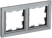 BRITE Рамка 2 поста РУ-2-БрС сталь BR-M22-K46 IEK