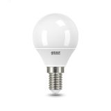 Лампа светодиодная LED 10 Вт 750 лм 6500К AC180-240В E14 шар P45 холодная Elementary 53130 GAUSS