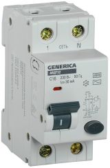 АВДТ 32 C16 - Автоматический Выключатель Дифф.    Тока GENERICA MAD25-5-016-C-30 IEK