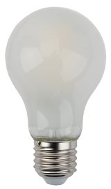 Лампа светодиодная F-LED A60-15W-827-E27 frost (филамент, груша мат., 15Вт, нейтр, Е27) (10/100/1500) Б0046982 ЭРА