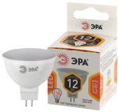 Лампа светодиодная LED MR16-12W-827-GU5.3 (диод, софит, 12Вт, тепл, GU5.3) (10/100/4000) Б0040887 ЭРА