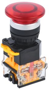 Кнопка D8-11M Грибок d=22мм 1з+1р красная BBG30-11M-3-22-K04 IEK
