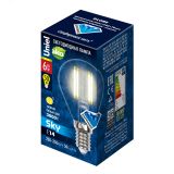 Лампа светодиодная LED 6вт 200-250В шар прозрачное 500Лм Е14 3000К Sky филамент UL-00000197 Uniel