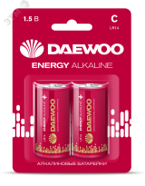 Элемент питания LR14 DAEWOO Energy Alkaline блистер, 2 шт. 4895205029996 JazzWay