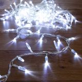 Гирлянда кластер 10 м, прозрачный ПВХ IP65, 200 LED, белый, соединяется 303-635 Neon-Night