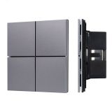 INTELLIGENT ARLIGHT Кнопочная панель KNX-304-23-IN Grey (BUS, Frameless) (IARL, IP20 Металл, 2 года) 038366 Arlight