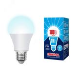 Лампа светодиодная LED-A65-20W/NW/E27/FR/NR Форма A, матовая. Серия Norma. Белый свет (4000K). Картон. ТМ Volpe UL-00004029 Uniel