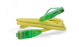 Патч-корд U/UTP. Cat.6a (100% Fluke Component Tested). 10G. LSZH. 3 м. желтый 490060 Hyperline
