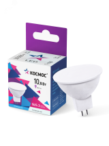 Лампа светодиодная LED 10.5Вт JCDR 220В GU5.3 D50х45 6500К холодный 840 лм КОСМОС LkecLED10.5wJCDRC65 Космос