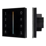 Панель Sens SMART-P43-MIX Black (230V, 4 зоны, 2.4G) (ARL, IP20 Пластик, 5 лет) 028137 Arlight