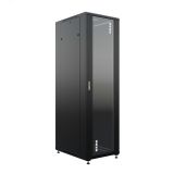 Шкаф напольный универсальный серверный R 42U 600х800мм. 4 профиля 19. двери стекло и сплошная металл. боковые стенки съемные. регулируемые опоры. разобранный. черный RAL 9005 УТ000100742 NTSS