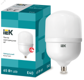 Лампа светодиодная HP 65Вт 230В 4000К E40 IEK LLE-HP-65-230-40-E40 IEK