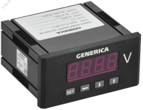Вольтметр цифровой щитовой однофазный 48х96мм LED GENERICA IDV41-5-1-0-LED-G IEK