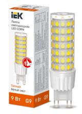 Лампа светодиодная CORN капсула 9Вт 230В 3000К керамика G9 IEK LLE-CORN-9-230-30-G9 IEK