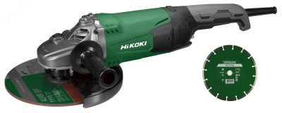 Шлифмашина угловая G23SW2 230мм, 5.1кг, 2200Вт+ диск G23SW2NUZ Hikoki