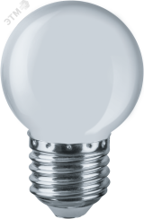 Лампа светодиодная LED 1вт Е27 белый шар 20197 Navigator Group