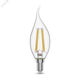 Лампа светодиодная филаментная LED 11 Вт 810 лм 2700К AC185-265В E14 свеча теплая Black Filament 104801111 GAUSS