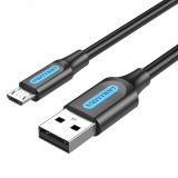 Кабель USB 2.0 AM на micro B 5pin, 1.5 м., черный 1000702259 Vention