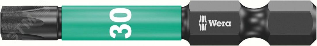 Бита ударная 867/4 IMP DC Impaktor TORX алмазное покрытие хвостовик 1/4 E 6.3 TX 30 x 50 мм WE-057666 Wera