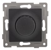Ugra диммер, 500 W, с накладкой и воротком, скрытая установка.  графит. С11Д6-010  GUSI ELECTRIC