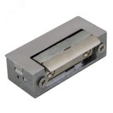 Защелка электромеханическая 54NF412. 12VDC, 0,25A, 230кг. Симметричная, нормально закрытого типа с регулировкой язычка. С усиленной катушкой питания. Предел механической прочности 230кг. Диапазон рабочих температур: от -15 до +40 град.C. Устанав Электроме