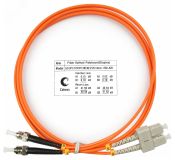 Шнур оптический duplex 1,5м SC-ST 62,5/125 мм LSZH 7626c Cabeus