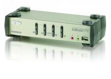Переключатель KVM настольный, 4 порта, VGA, USB, PS/2, 2048 x 1536 1000155595 Aten