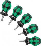 Набор коротких отвёрток TORX 5 предметов. Stubby Set TX 1 WE-008876 Wera