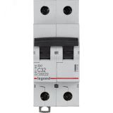 Выключатель автоматический двухполюсный RX3 4,5 кА C 32 А 419700 Daccord/Legrand