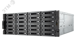 Сетевоое хранилище 24 отсека 3,5''/2,5'',Intel Xeon E-2136 3,3 ГГц,16 ГБDDR4 ECC 1000507612 QNAP