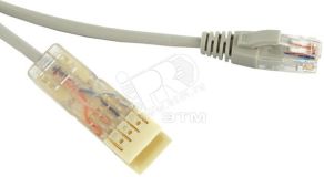 Патч-корд 110 тип-RJ45 2 пары Ethernet LSZH серый (2м) 229898 Hyperline