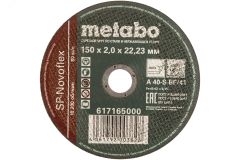 Круг отрезной нерж SP-Novoflex 150x2.0x22,23 мм RU 617165000 Metabo