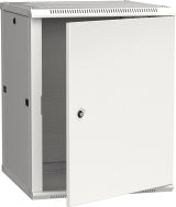 Шкаф настенный 19' LINEA W 18U 600x600мм металлическая дверь RAL7035 LWR3-18U66-MF ITK