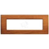 LivingLight Рамка прямоугольная 7 постов Американская вишня LNA4807LCA BTicino