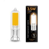 Лампа светодиодная LED 3.5 Вт 240 лм 3000К AC220-240В G9 капсула теплая стеклянная Black Gauss 107809103 GAUSS