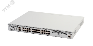 Маршрутизатор сервисный 24 порта 10/100/1000 Мб/с, 2хSFP+, 2хUSB 2.0 1хSD без БП 1000668619 ELTEX