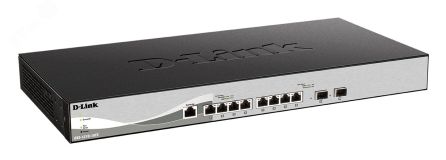 Коммутатор настраиваемый L2 10 портов, 8хRJ45 10 Гб/с, 2хSFP+ 141085 D-Link