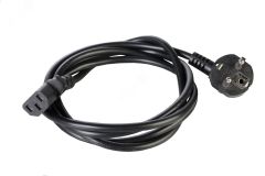 Шнур питания с заземлением IEC 60320 C13/Schuko 10А/250В (3x1) 1.8 м R-10-Cord-C13-S-1.8 REM