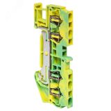 Колодка клеммная пружинная JXB-ST-2.5 4 вывода земля PROxima plc-jxb-st-2.5-4-pen EKF