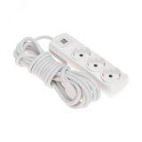 Удлинитель PREMIUM 3 гнезда, 5 м, 3х1,5 мм2, с/з, 2 USB, белый 13-4111 REXANT
