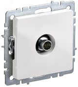 BRITE Розетка TV оконечная РТВ11-0-БрБ белый BR-A10-O-K01 IEK