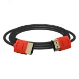 Кабель HDMI 2.0, Ultra HD 19М на 19М, 2 м., SLIM красный 1000551714 Greenconnect
