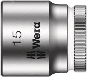 Головка торцевая шестигранная 8790 HMA Zyklop DR 1/4 15 x 23 мм WE-003499 Wera