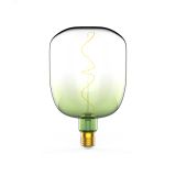 Лампа светодиодная филаментная LED 5 Вт 200 лм 1800К AC185-265В E27 V140 теплая зеленая колба Black Filament Gauss 1009802105 GAUSS